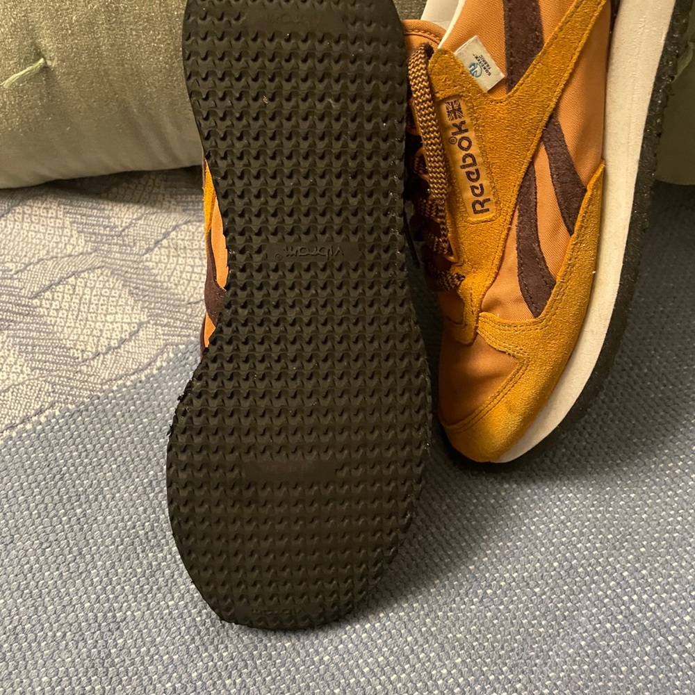 Reebok Yellow Orange and Brown Sneakers